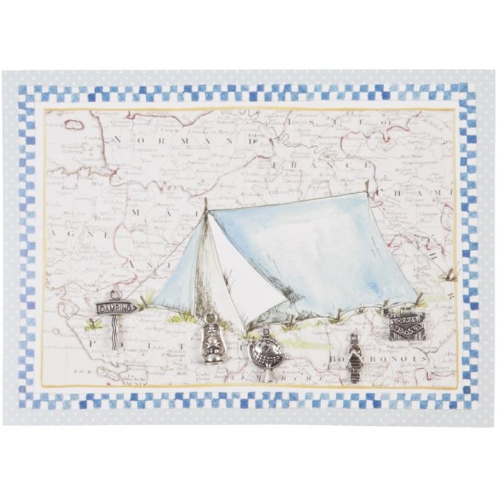 Biglietto con etichetta WORLDTRAVELER 18x13 cm