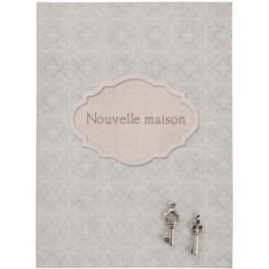 Biglietto dauguri Clayre & Eef 10x13,5 cm francese