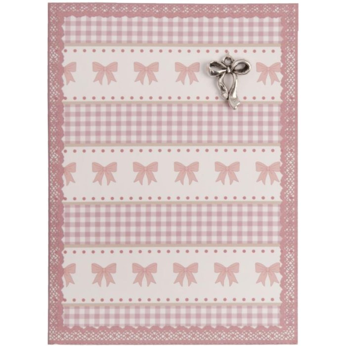 Biglietto di auguri con fiocco 10x13,5 cm