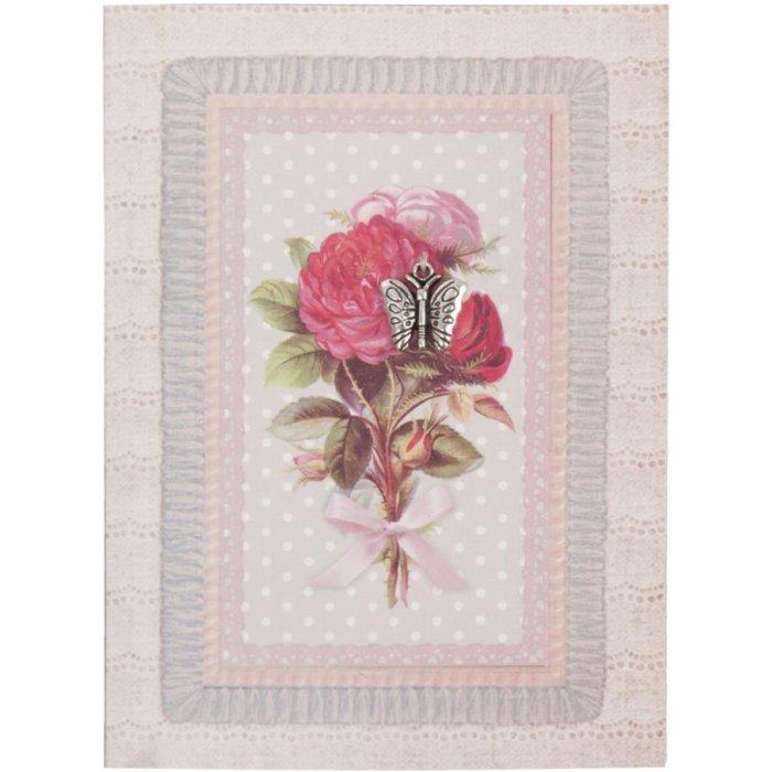 Biglietto dauguri Farfalla 10x13,5 cm