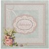 biglietto di auguri nostalgico rosa olandese 13,5x13,5 cm