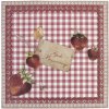 Biglietto di convalescenza fragole 13,5x13,5 cm tedesco