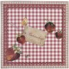 Biglietto di convalescenza fragole 13,5x13,5 cm olandese