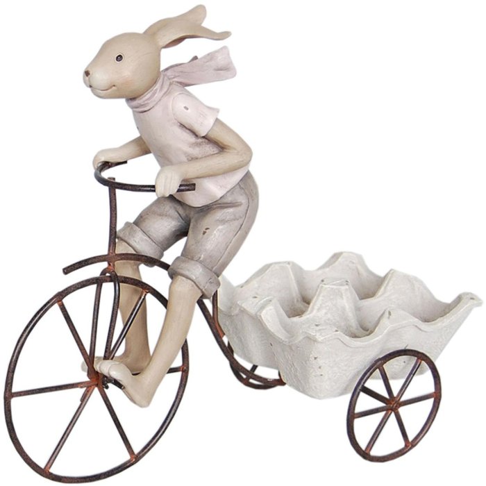 coniglietto in bicicletta 26x11x24 cm