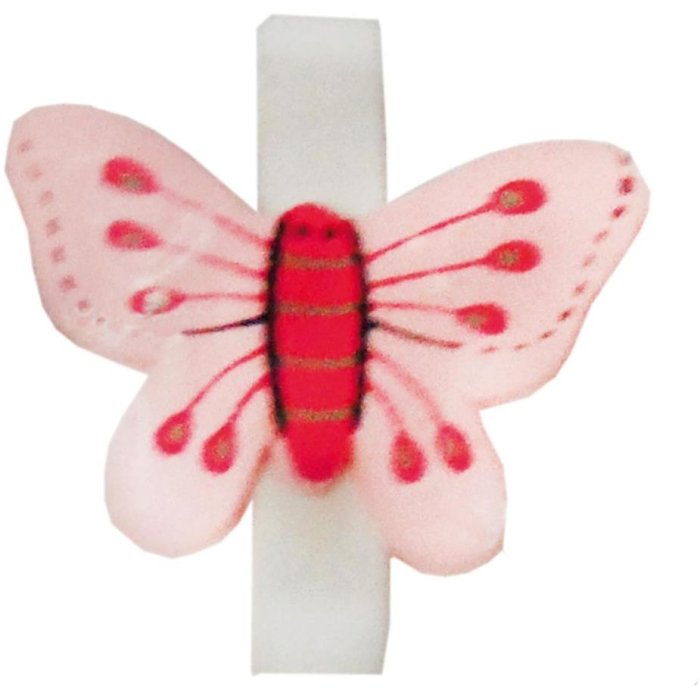 Note clip SCHMETTERLING 3,5 cm rosa
