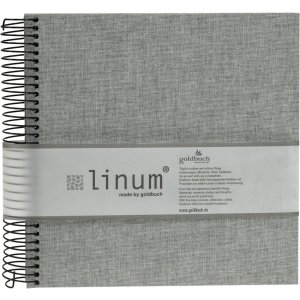 Album a spirale Goldbuch Linum grigio 22x20 cm 40 pagine...