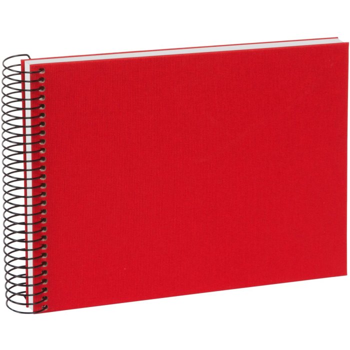 Album a spirale Goldbuch Bella Vista rosso 25x17 cm 40 pagine bianche
