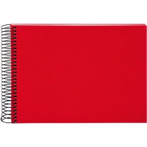 Album a spirale Goldbuch Bella Vista rosso 25x17 cm 40 pagine bianche