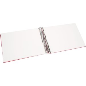Album a spirale Goldbuch Bella Vista rosso 25x17 cm 40 pagine bianche