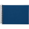 Album a spirale Goldbuch Bella Vista blu 25x17 cm 40 pagine bianche