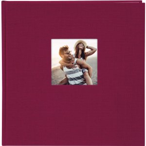 Goldbuch Album fotografico Bella Vista bordeaux 25x25 cm 60 pagine bianche