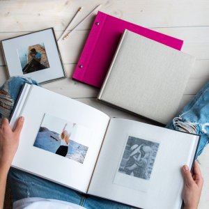 Goldbuch Album fotografico Bella Vista nero 25x25 cm 60 pagine bianche