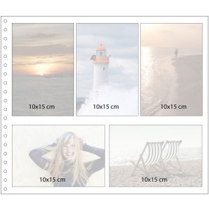 Album a spirale Goldbuch Bella Vista blu 35x30 cm 40 pagine bianche
