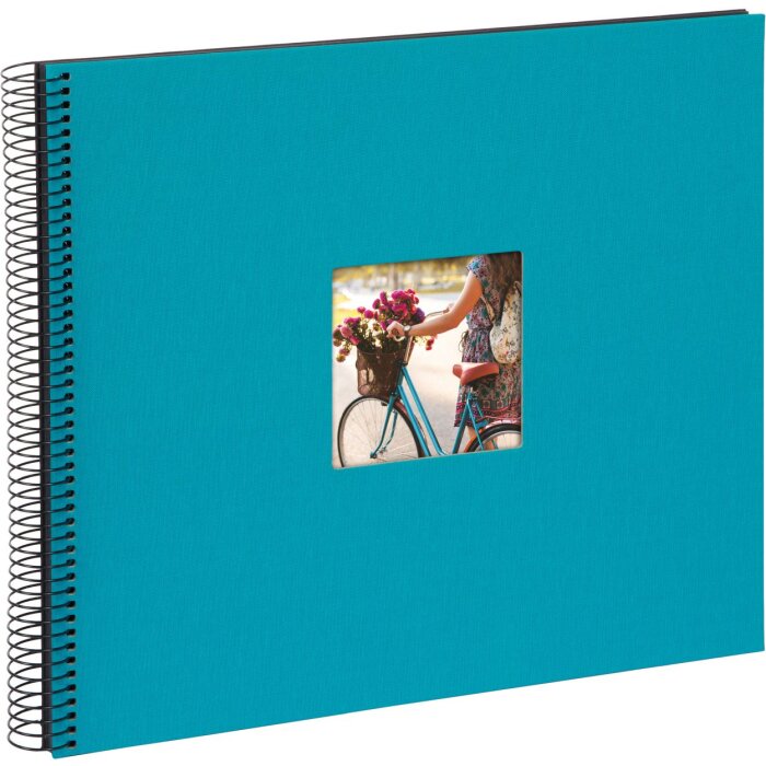 Goldbuch Album a spirale Bella Vista turchese 35x30 cm 40 pagine nere
