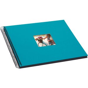 Goldbuch Album a spirale Bella Vista turchese 35x30 cm 40 pagine nere