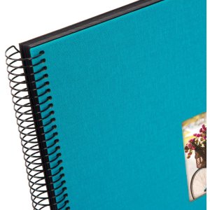 Goldbuch Album a spirale Bella Vista turchese 35x30 cm 40 pagine nere