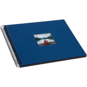 Goldbuch Album a spirale Bella Vista blu 35x30 cm 40 pagine nere