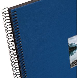 Goldbuch Album a spirale Bella Vista blu 35x30 cm 40 pagine nere