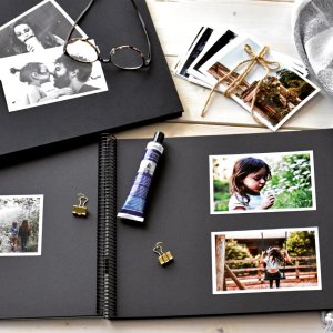 Goldbuch Album a spirale Bella Vista blu 35x30 cm 40 pagine nere