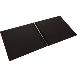 Album a spirale Bella Vista rosso 35x30 cm pagine nere