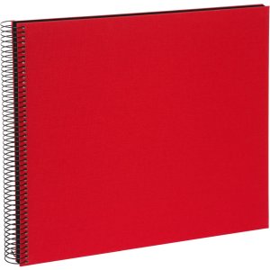 Album a spirale Bella Vista rosso 35x30