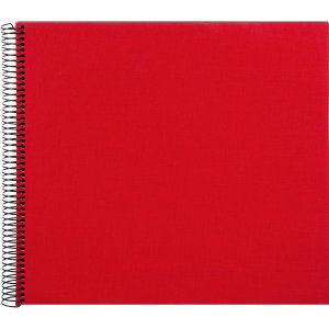 Album a spirale Bella Vista rosso 35x30