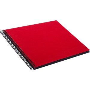Album a spirale Bella Vista rosso 35x30