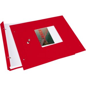 Goldbuch Album a vite Bella Vista rosso 30x25 cm 40 pagine bianche