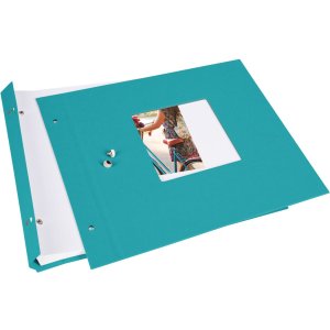 Goldbuch Album a vite Bella Vista turchese 30x25 cm 40 pagine bianche