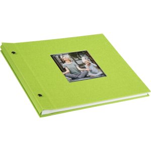 Goldbuch Album a vite Bella Vista verde 30x25 cm 40 pagine bianche