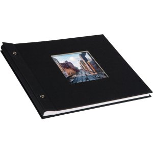 Album a vite Bella Vista nero 30x25 cm cartoncino fotografico bianco
