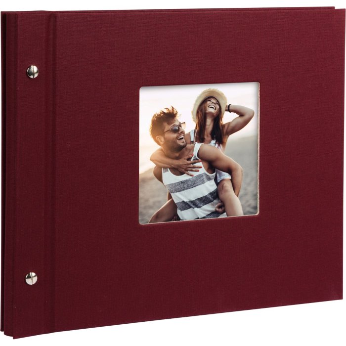 Goldbuch Album a vite Bella Vista bordeaux 30x25 cm 40 pagine nere