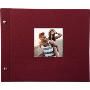Goldbuch Album a vite Bella Vista bordeaux 30x25 cm 40 pagine nere