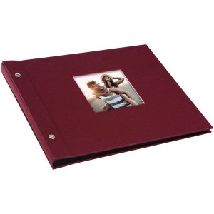 Goldbuch Album a vite Bella Vista bordeaux 30x25 cm 40 pagine nere