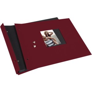 Goldbuch Album a vite Bella Vista bordeaux 30x25 cm 40 pagine nere