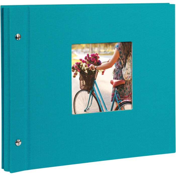 Goldbuch Album a vite Bella Vista turchese 30x25 cm 40 pagine nere