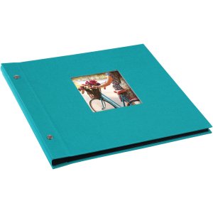 Goldbuch Album a vite Bella Vista turchese 30x25 cm 40 pagine nere