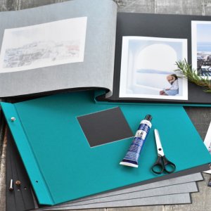 Goldbuch Album a vite Bella Vista turchese 30x25 cm 40 pagine nere