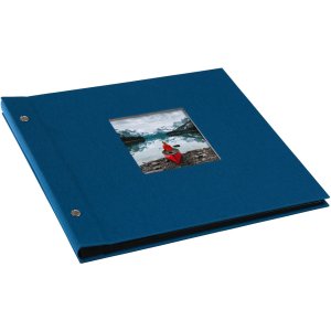 Goldbuch Album a vite Bella Vista blu 30x25 cm 40 pagine nere