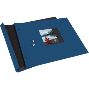 Goldbuch Album a vite Bella Vista blu 30x25 cm 40 pagine nere