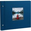 Goldbuch Album a vite Bella Vista blu 30x25 cm 40 pagine nere