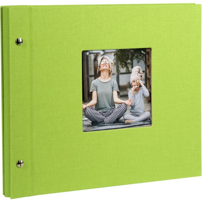 Goldbuch Album a vite Bella Vista verde 30x25 cm 40 pagine nere
