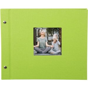 Goldbuch Album a vite Bella Vista verde 30x25 cm 40 pagine nere