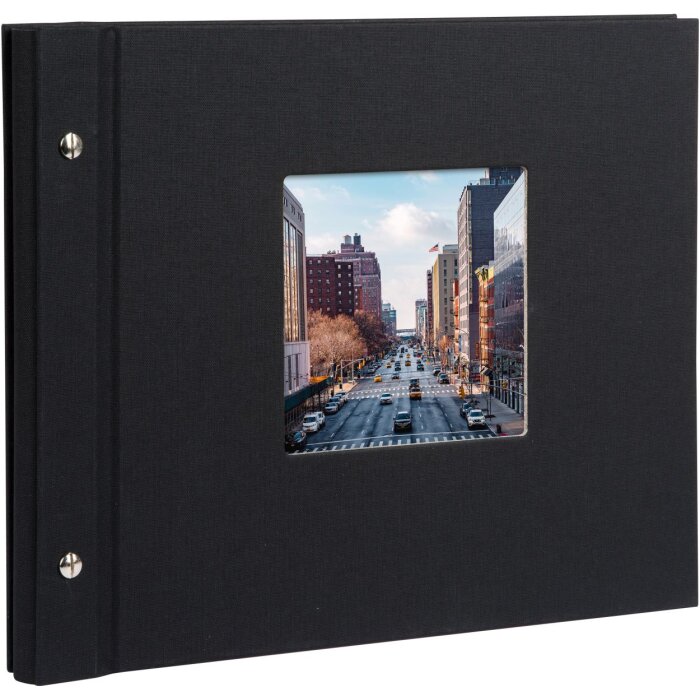 Goldbuch Album a vite Bella Vista nero 30x25 cm 40 pagine nere