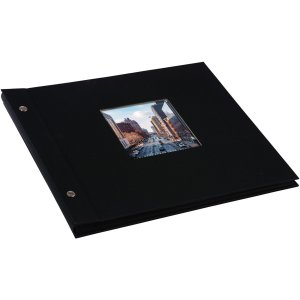 Goldbuch Album a vite Bella Vista nero 30x25 cm 40 pagine nere