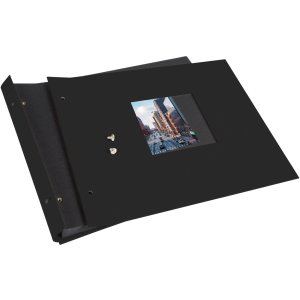 Goldbuch Album a vite Bella Vista nero 30x25 cm 40 pagine nere