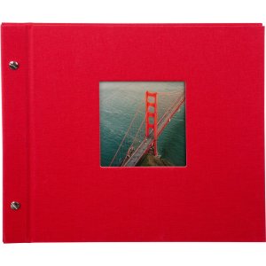 Goldbuch Album a vite Bella Vista rosso 30x25 cm 40 pagine nere