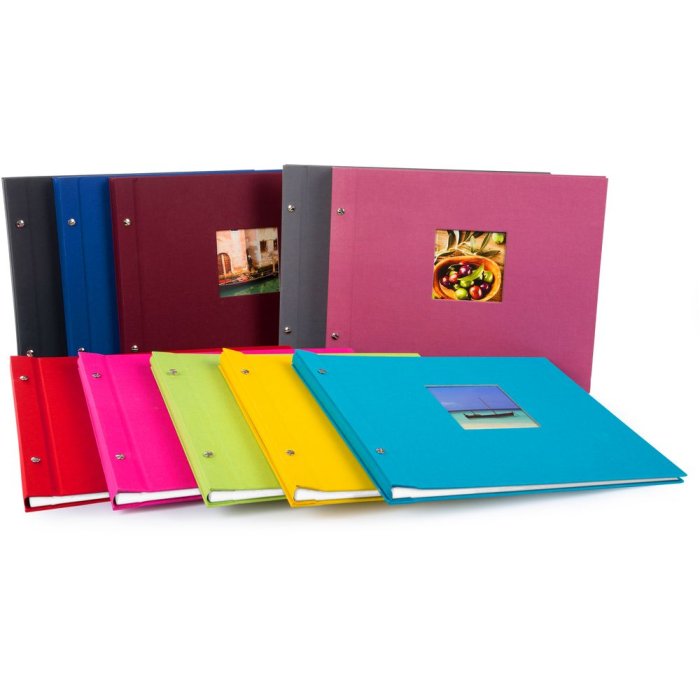 Album a vite Goldbuch Bella Vista assortito 39x31 cm 40 pagine bianche