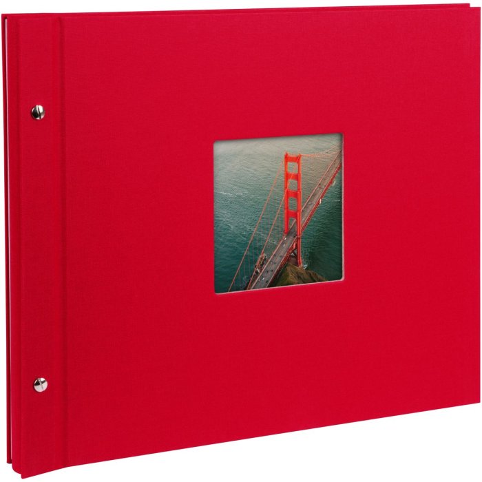 Goldbuch Album a vite Bella Vista rosso 39x31 cm 40 pagine bianche