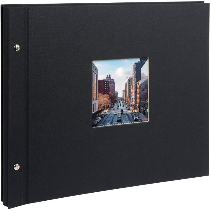 Goldbuch Album a vite Bella Vista nero 39x31 cm 40 pagine bianche